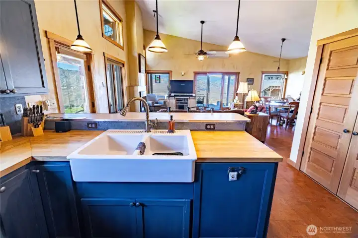 view from the kitchen