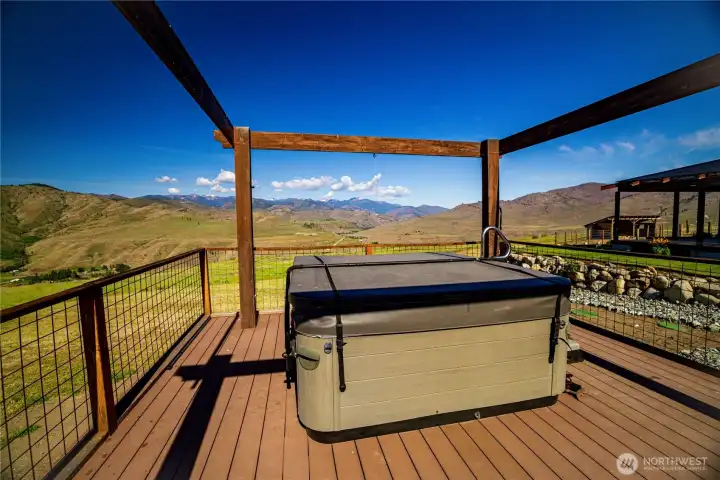 hot tub-on ts own deck