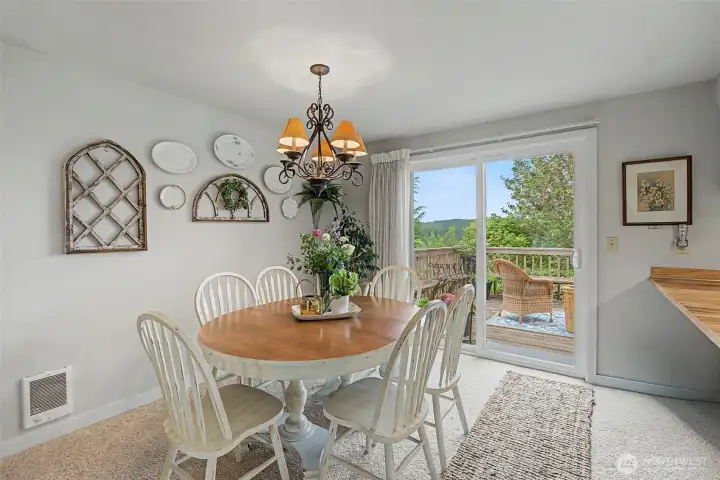 Bright dining room