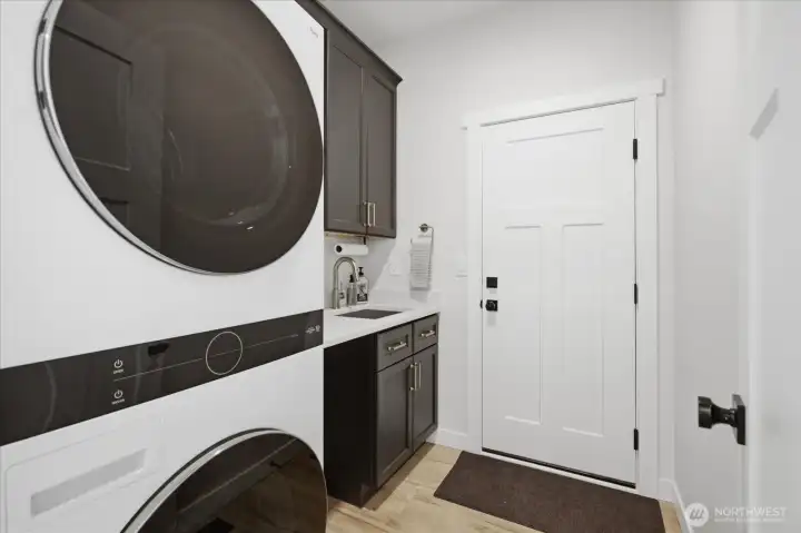 Laundry room is right off garage Laundry room is right off garage