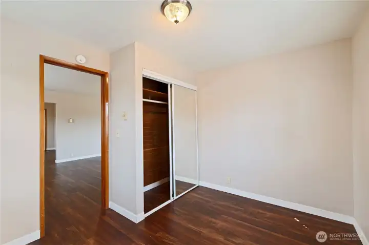 View of closet in 2nd bedroom. View of closet in 2nd bedroom.