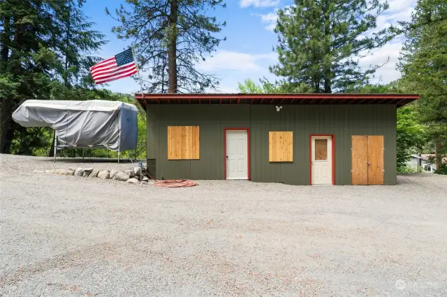 Wood shop and storage shed