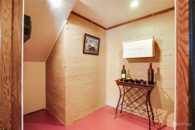 Basement wine cellar