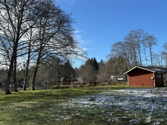 View across 324th to the park to the south of property