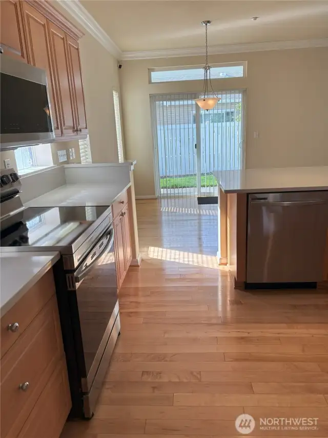 Kitchen to Eating Area and Back Patio