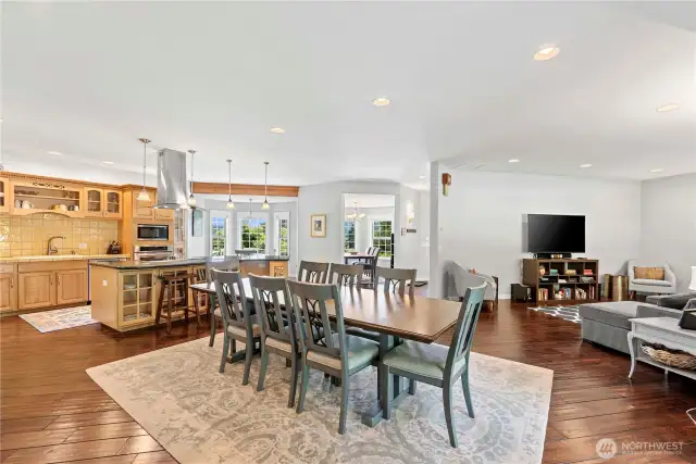 Open Concept Dining, Living, Kitchen & Formal Dining