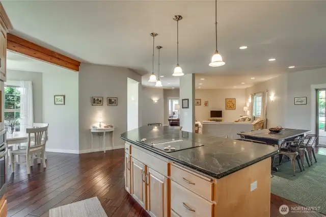 Open Concept, Kitchen, Dining & Living