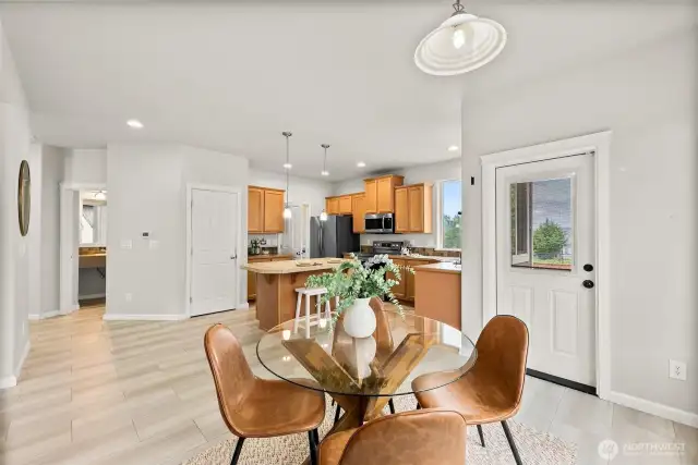 Access door leads directly out to the deck making outdoor dining and entertaining a breeze. Just steps away from outdoor cooking on your grill, Blackstone or smoker.