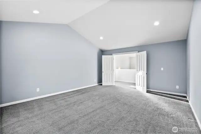 Plenty of room for all your bedroom furniture.