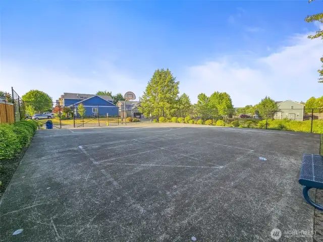 Sport court right next door.