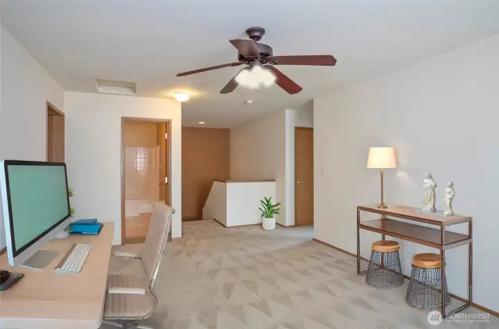 Digitally Staged - Spacious Loft