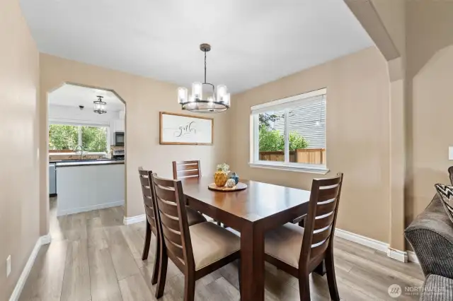 Dining room off kitchen