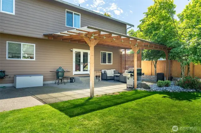 Large covered patio
