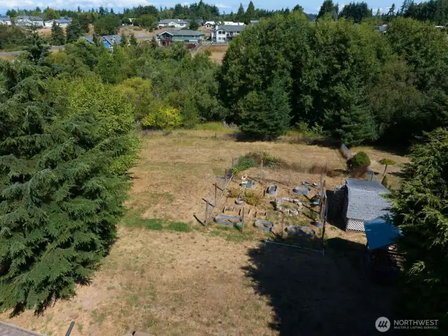View of backyard looking North