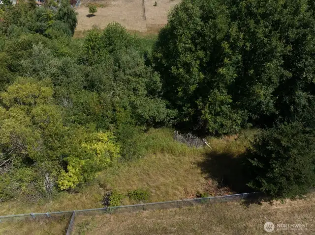 Looking south to property