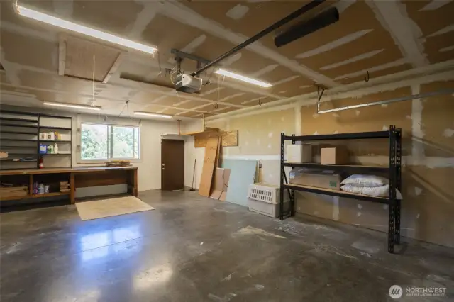 2 car attached garage