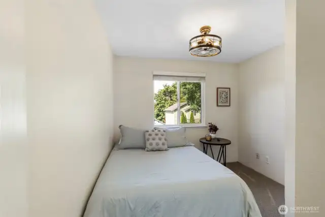 Guest bedroom 1- partial water views