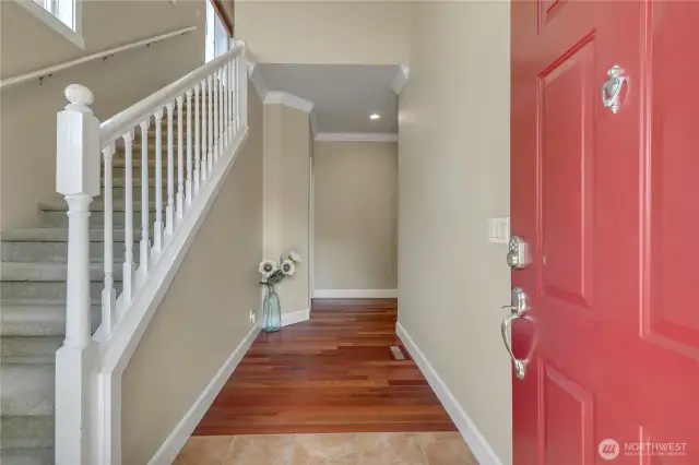 Gleaming Brazilian hardwoods.