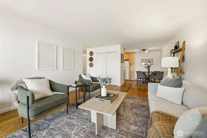 A cozy place to unwind, with the lake always in view