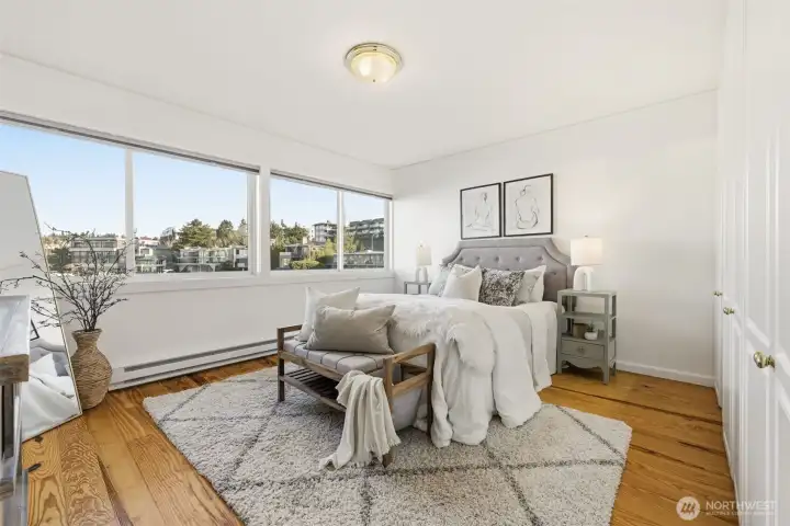 The bedroom — calm, comfortable, and serene