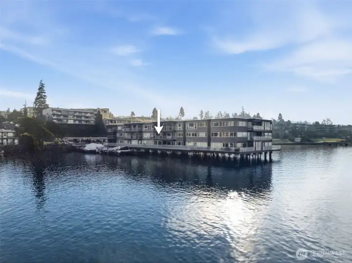 Calm waters, city reflections, and endless blue