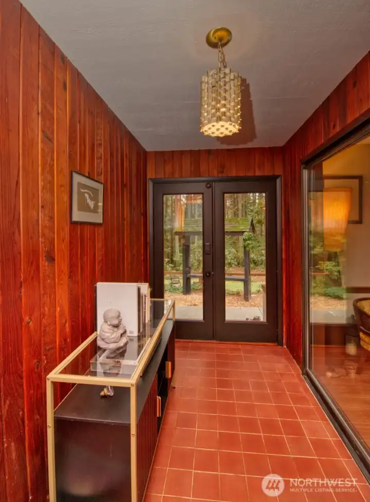 Front entry to the home.