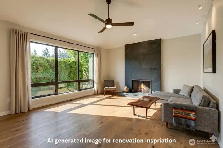 AI inspiration for potential renovation.