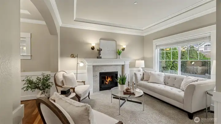 Living Room with Gas Fireplace