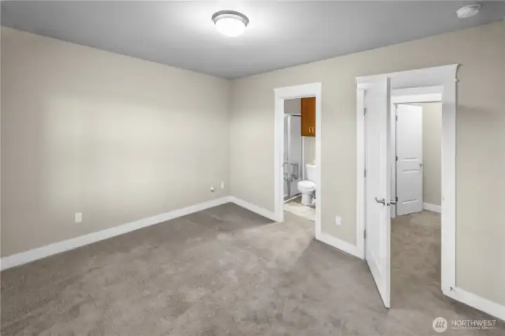 Apartment bedroom. Has a very large closet!