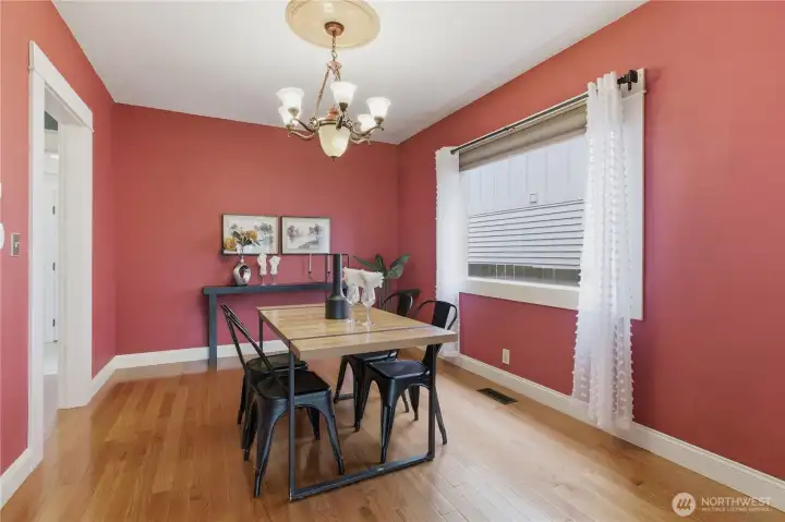 Large formal dining room just off the kitchen