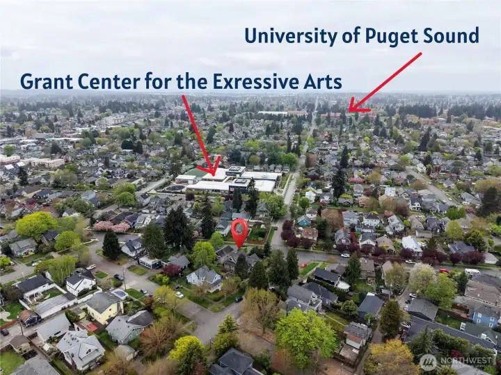 Incredibly walkable location! Walk to Grant Elementary (1 block away) or the University of Puget Sound (about 8 blocks away)!!!