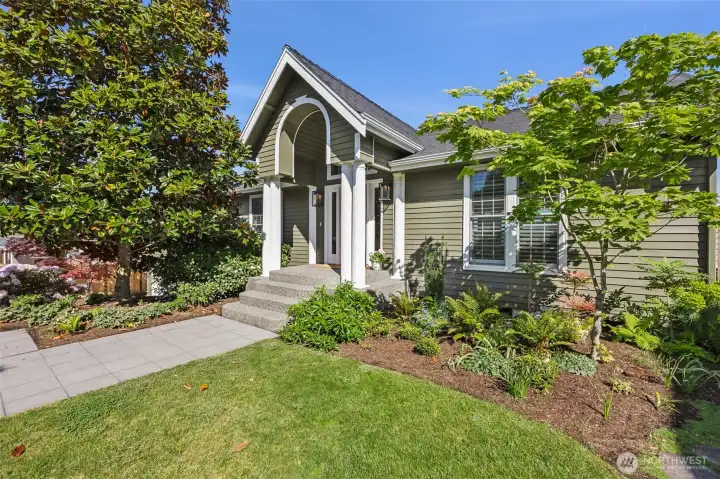 New exterior paint in 2025 puts a nice touch on this water view home.