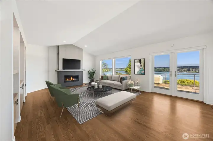 A home designed for effortless living—where there’s room to gather, relax, and enjoy every season in one of Fox Island's most cherished settings. (staged photo)