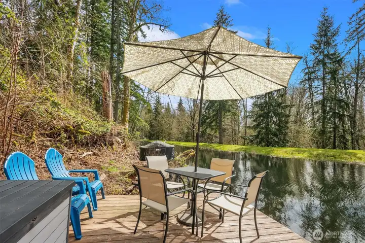 Another view of private dock lake side.