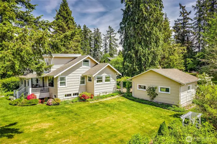 Home and detached garage