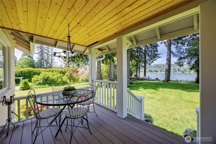 Waterside covered porch