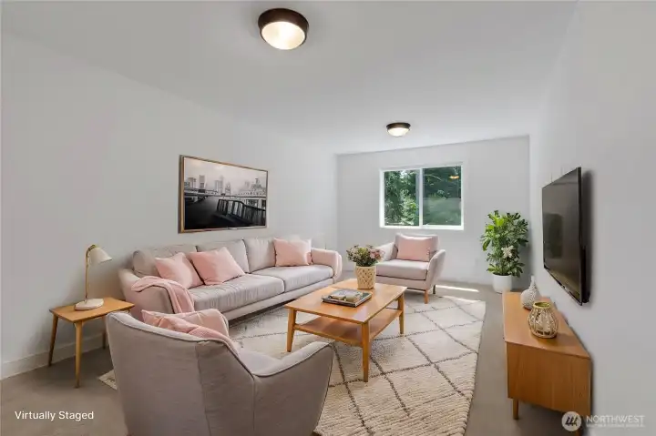 Loft/great room-digitally staged