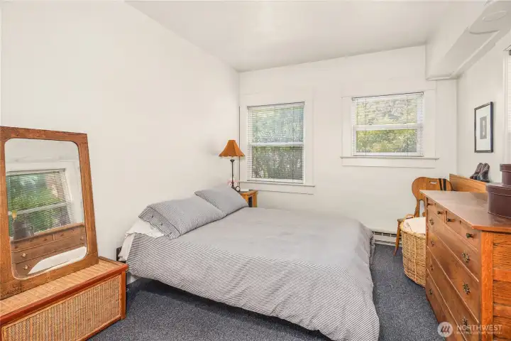 One of two bedrooms