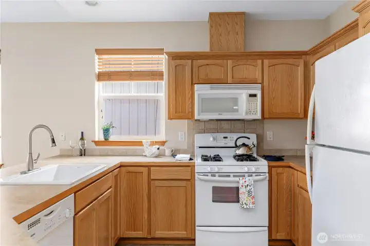 Perfect kitchen layout with ample counter space