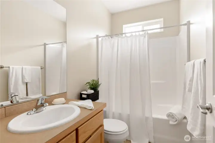 Main bath.  There is a linen closet outside the main bath