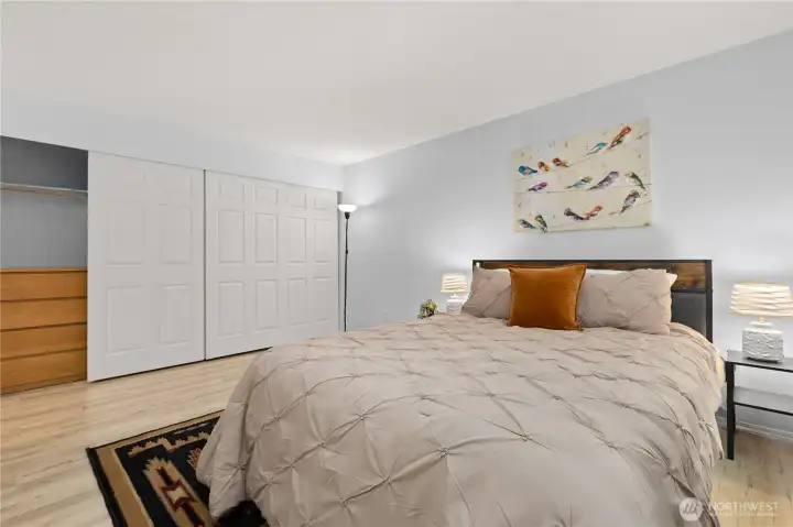 Main bedroom and closets