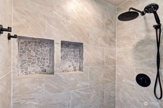Primary Shower -Beautiful tile