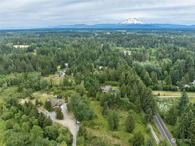 Property is the lower left with beautiful Mt. Rainier about an hour away.