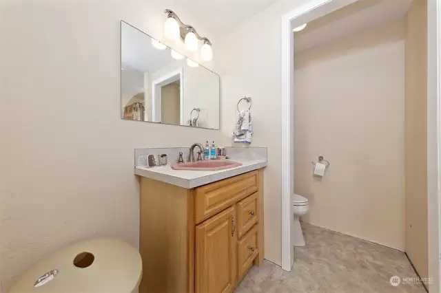 Downstairs full bathroom.