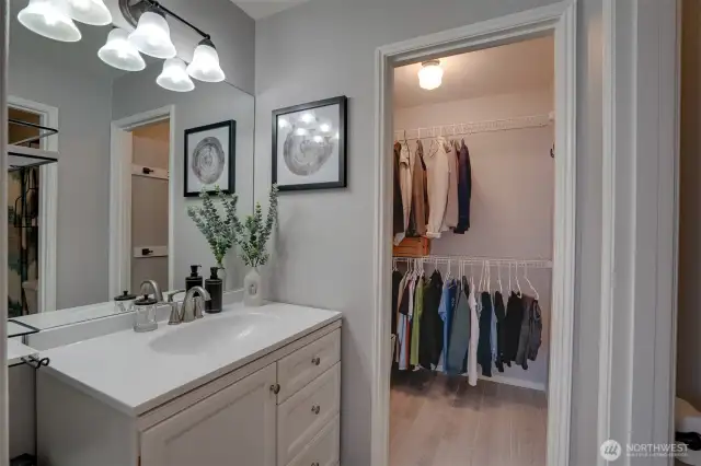 Primary Bath and Walk in Closet