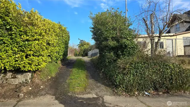 Alley Access & Secure Gated Entry.