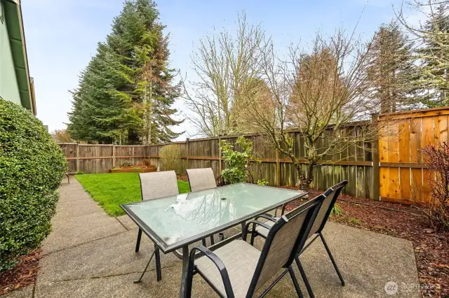 Fully-fenced Backyard