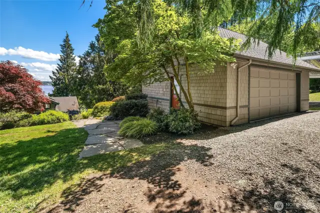 Two car garage