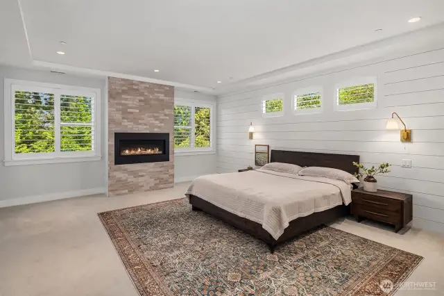 Ascend to discover a sumptuous primary retreat complete with ambient fireplace and resort-caliber ensuite bathroom.