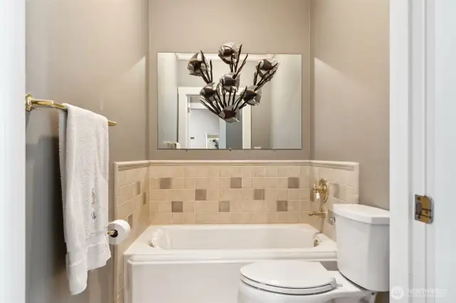 Primary bath and commode.